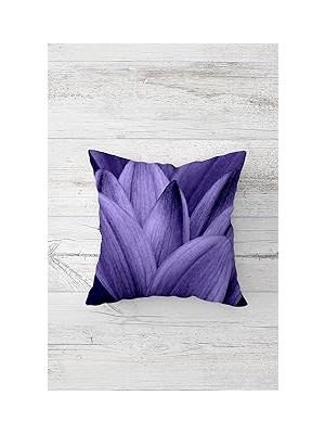 Nacario Pelangi Lotus Yaprağı Desen Çift Tarafı Baskılı Gizli Fermuarlı Yastık Kılıfı Kırlent Koltuk Yastık