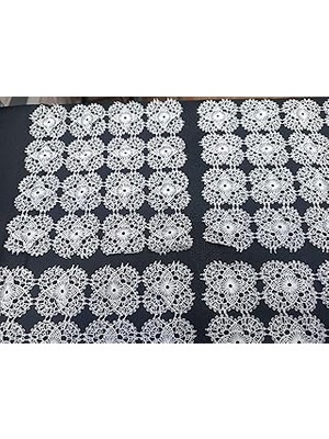 Nacario Serdar Çeyiz Evi Iğne Oyası Mutfak Mendili 6 Lı Krem 20 x 20