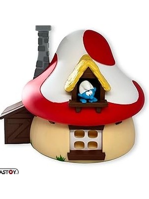Nacario Plastoy Şirinler Evi Kumbara, Smurfs Mushroom House Money Box