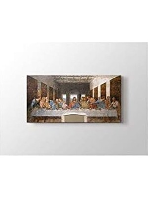 Nacario 2645 Sanat Leonardo Da Vinci - Son Akşam Yemeği Tablo-40 x 60 cm Yatay