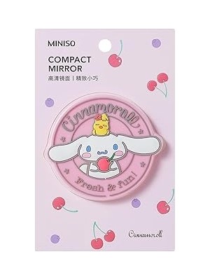 Nacario Miniso Cinnamoroll Karikatür Silikon Tek Taraflı Taşınabilir Ayna, 2022258510108
