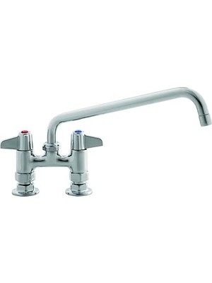Nacario T&s Brass 5F-4DLX12 4 Inç Merkezli 12 Inç Döner Borulu Güverte Montajlı Musluk