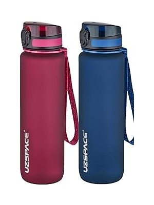 Nacario Uzspace 2'li Tritan Matara Seti 1000 ml Büyük Boy 14 Farklı Renk Seçeneği Fiftyfifty