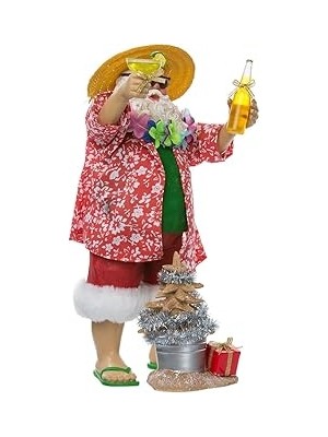 Nacario Kurt Adler Fabriche' Beach Noel Baba, 25 Cm, 2 Parça Set