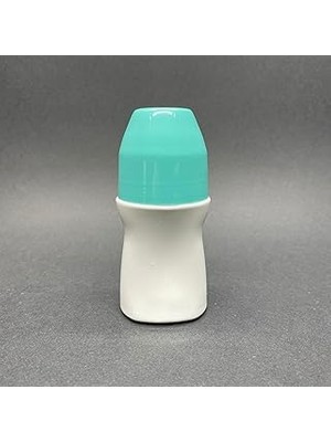 Nacario 50 ml Plastik Roll-On Şişesi - Turkuaz Kapaklı Bilyeli Takım - 50 cc Koltukaltı Roll-On Şişesi x 3
