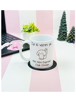 Nacario Giftmoda Ki Varım Ya Tasarımlı Kupa Bardak