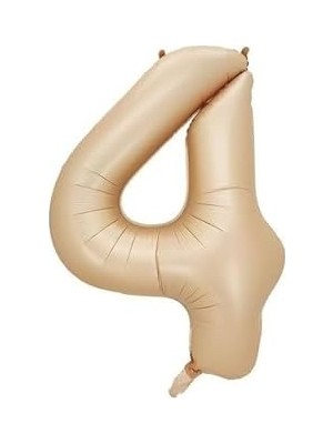 Nacario Benim Marifetlerim - 4 Rakamı Karamel Folyo Balon 34 Inch 86 cm