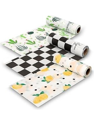 Nacario Masa Aktivite Piknik Örtüsü Kullan At Sıvı Geçirmez 3 Rulo (Rulo Içi:10 Adet) 100X120CM 3rulokar