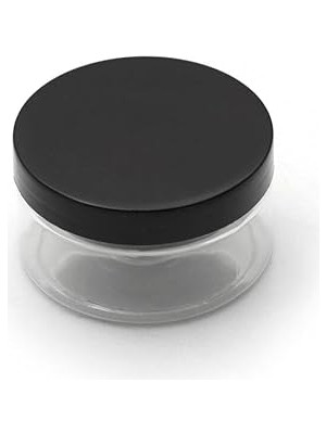 Nacario 10 Adet - 150ML Boş Pet Kavanoz, Şeffaf Plastik Kutu Siyah Kapaklı