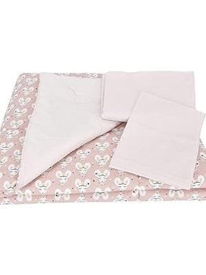 Nacario Bebek El Yapımı Desenli Yorgan Çarşaf Yastıklı Üçlü Set (Desen 1)