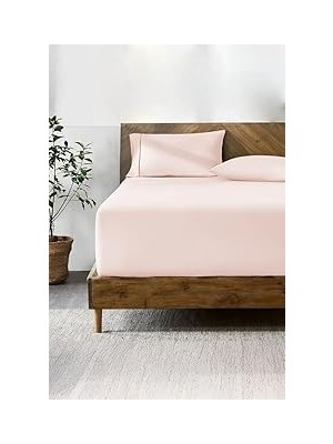 Nacario Lastikli & Hipoalerjenik ÇARŞAF%100 Pamuk Penye Kumaş Somon 120X200, Luxcarsaf