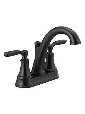 Nacario Faucet 2532LF-BLMPU Woodhurst Banyo Bataryası, Mat Siyah