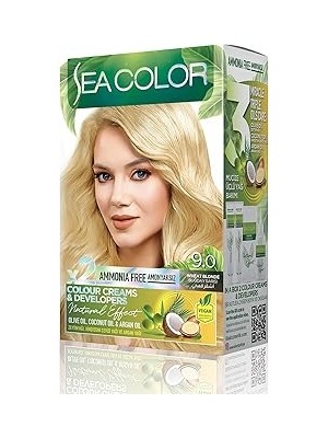 Nacario Amonyaksız, Vegan, Doğal, Besleyici Kalıcı Saç BOYASI%100 Beyaz Kapama (1 Paket 2 x 50 ml