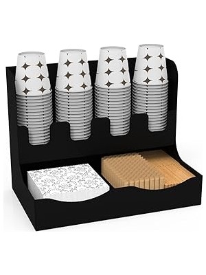 Nacario Metal Çay Kahve Organizasyon Standı Karton Bardaklık (8oz)