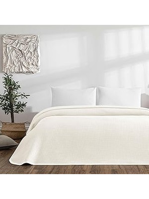 Nacario Linens Bsp Tek Kişilik Pike Ekru