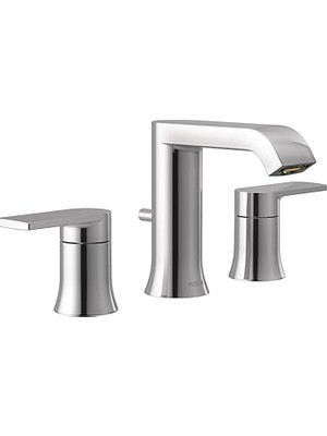 Nacario Moen Genta Krom Iki Saplı Yaygın Banyo Musluğu, Tahliye Tertibatı Ile, (Valf Ayrı Satılır),