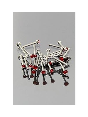 Nacario Rouge Kırmızı Taşlı Hızma Piercing