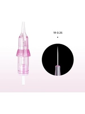 Nacario Bi̇omaser 1r 0.25MM Kıl Tekniği Pudralama Iğnesi, 20 Adet, Universal Dövme Kalıcı Makyaj Cihazlar