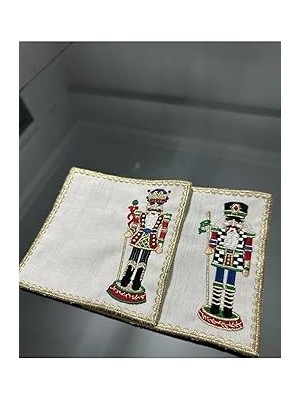 Nacario Linda Mia Nutcrackers Kurşun Asker Kokteyl Peçete 2 Li