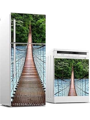 Nacario Buzdolabı Bulaşık Makinası Beyaz Eşya Sticker Kaplama Köprü