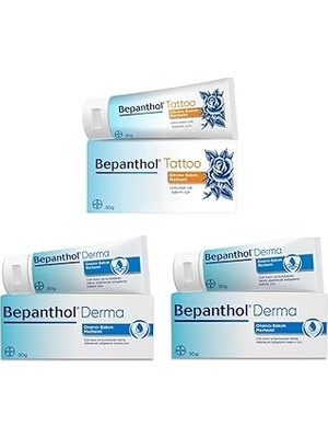 Nacario Tattoo Dövme Bakım Merhemi 50 gr + Derma Onarıcı Bakım Merhemi 50 gr 2 Adet Set