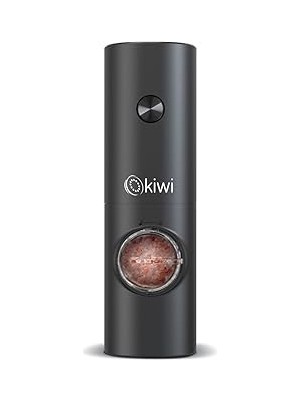 Nacario Kiwi Pilli Işıklı Tuz Karabiber Değirmeni Otomatik Baharat Öğütücü KSPG-4849
