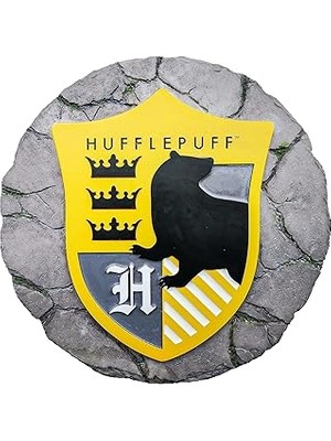 Nacario Spoontiques - Bahçe Dekoru - Harry Potter Hufflepuff Basamak Taşı - Bahçe Için Dekoratif Taş