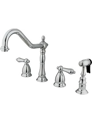 Nacario Brass KS1791ALBS Heritage Yaygın Mutfak Bataryası, 8-1/2 ", Parlak Krom