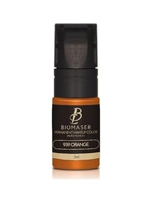 Nacario Bi̇omaser Kalıcı Makyaj Nano Pigment Boya, 939 Orange, 12ML, Yüksek Tutarlılık