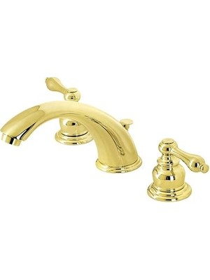 Nacario Brass KB972ALB Viktorya Dönemi Yaygın Banyo Bataryası, Cilalı Pirinç