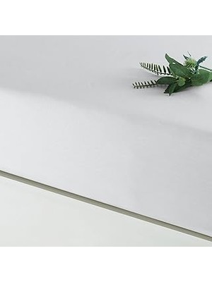 Nacario Linens Mix&match Pamuk Saten Süperking Size Lastikli Çarşaf Ekru