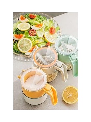 Nacario Pinmoo Kaşıklı Kilitli Turuncu Baharatlık- 300 Ml.