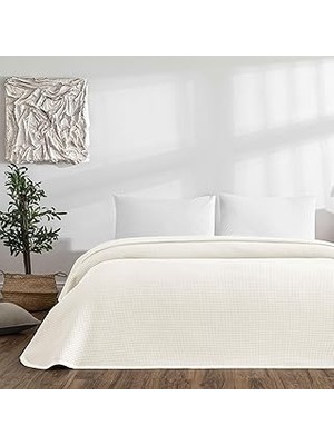 Nacario Linens Bsp Çift Kişilik Pike Ekru