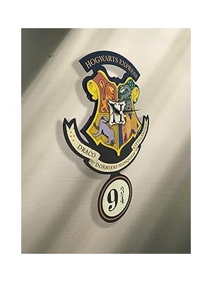 Nacario Goodtime Harry Potter Hogwarts Express Figür Dekoratif Sarkaçlı Duvar Saati