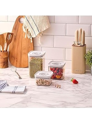 Nacario Aryıldız Vacuum & Fresh 6 Parça Saklama Kabı Seti
