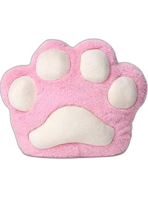 Nacario Ecrou 3 Boyutlu Pembe Pati Peluş Dekoratif Kırlent, Yastık 40 cm