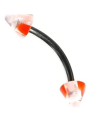 Nacario Rouge Moulin Curved Barbel Çelik Spike Piercing TDGR00903
