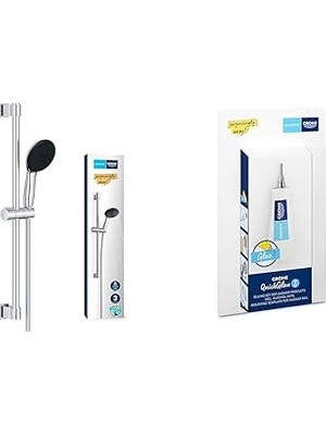 Nacario Grohe Vitalio Start 110 Sürgülü Duş Seti + 2 Adet Quickglue Banyo Yapıştırıcı Seti