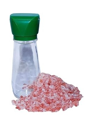 Nacario Tuz Karabiber Değirmeni Yeşil + Himalaya Çakıl Tuz Pembe 250 gr