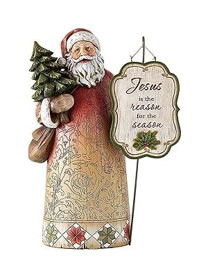 Nacario Neşeli Isa Sezonun Nedeni Noel Baba Heykelcikler, Tam Renkli Noel Haberleri Dini Heykel Masa Üstü D