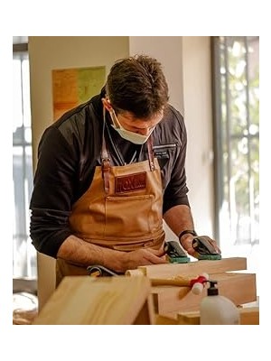 Nacario Rox Wood Kanvas Deri Marangoz Önlüğü