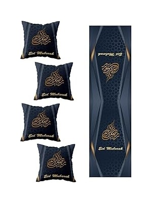 Nacario Pelangi Ramazan Salon Mutfak Masa Değişik Ranır Modelleri Dekoratif 4'lü Kırlent Kılıfı Runner S