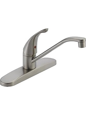Nacario Peerless Tek Saplı Mutfak Lavabo Bataryası, Paslanmaz P110LF-SS