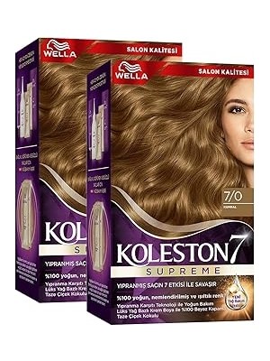 Nacario Wella Koleston Supreme Saç Boyası 7/0 Kumral X2'li