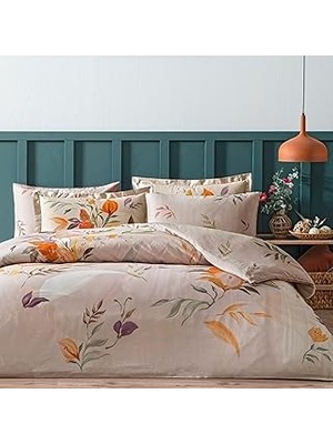 Nacario Linens Sc Leina Nevresim Takımı Çift Kişilik Bej