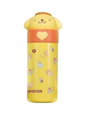 Nacario Miniso Sanrio Pompompurin Izolasyonlu Termos Sisesi, 350 ml Kapasite, Sari