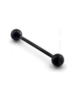 Nacario Solfera Vücut Piercing 28 mm Siyah Kulak P357