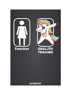 Nacario Teacher - English Teacher Notebook: 6'x9' 120 Ruled Pages - Calendar Journal | Christmas Present, B