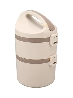 Nacario Vagonlife Bento 1800ML Lunchbox 2 Katlı 4-6 Saat Sıcak/soğuk Termos Özellikli Çelik Sefer Tası Yeme