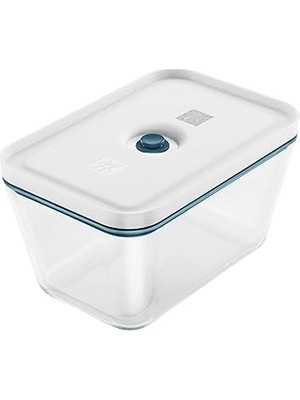 Nacario Zwilling Fresh & Save Vakumlu Saklama Kabı, L, Borosilikat Cam, Akdeniz Mavisi